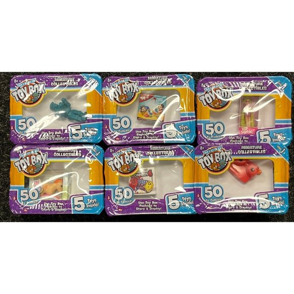 6 NEW Micro Toy Box Series 1 sealed Boxes of 30 Toys Barbie, rock-em robot lot 3 - Picture 1 of 3